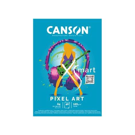 BLOC ENC 21X29,7 40H XSMART PIXEL ART 120G CANSON C32250P004