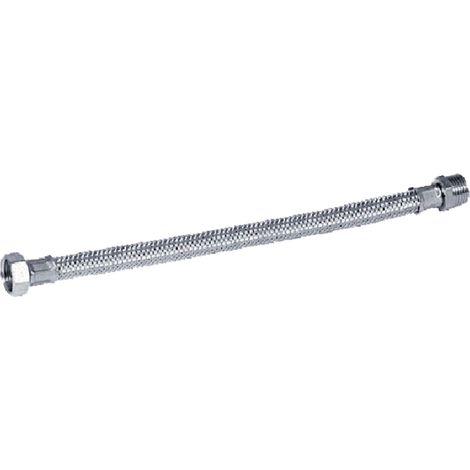 FLESSIBILE IN ACCIAIO INOX cm 40 M 3/8 x 1/2 F - pz.2  - Blister Koncreto