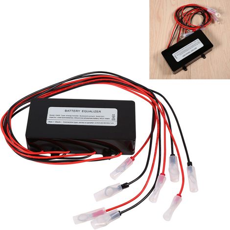 Équiliseur de Batteries 48V HA02 pour Systèmes Solaires avec Plomb-Acide - Noir, Protection Polaire Inverse, 124mm (1/5)