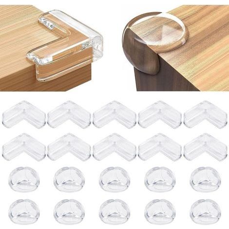 28 Pièces Coin de Table Protection Bébé, Protections D'angles et Rebords Protection Coin de Table Protection Angle Bébés avec Une Super Colle Améliorée pour Tables et Coins de Meubles (1/5)