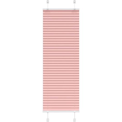 Store plissé rose 50x150 cm largeur du tissu 49,4 cm polyester
