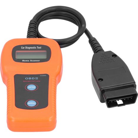 OBDII-Fehlercodeleser für Motorkontrollleuchten, LCD-Bildschirm, professionelles Diagnosegerät für Pkw und Lkw (1/5)