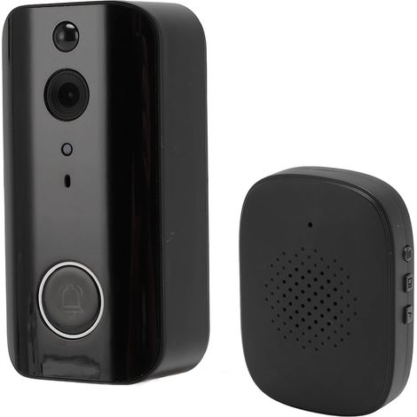 Sonnette Vidéo sans Fil, Sonnette Intelligente à Conversation Bidirectionnelle, Caméra de sécurité HD 1080P avec Batterie 4000mAh et Détection de Mouvement PIR (1/5)