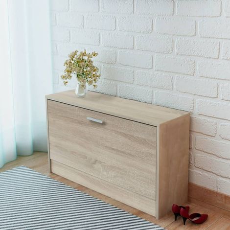 Vidaxl – Bureau avec tiroir et placard en chêne – Dimensions 100x40x73 cm – Meuble de rangement élégant pour intérieur – Montage facile (1/6)