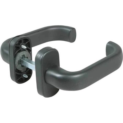 Ibfm art 536 maniglia in resina nera  con molla per porte