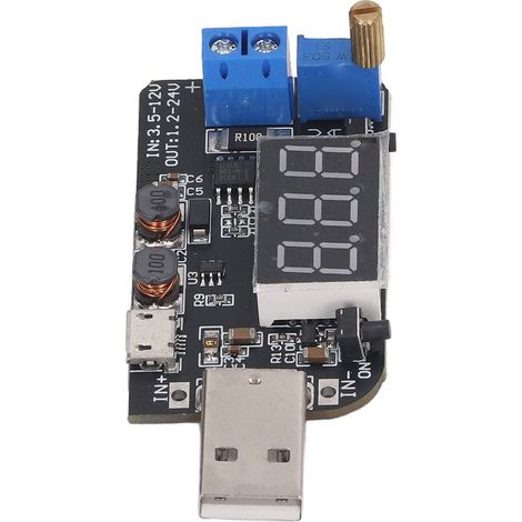 Aufwärts-/Abwärtswandlermodul DC 5V auf DC 3,3V 9V 12V 18V 24V USB-Netzteilplatine (1/5)