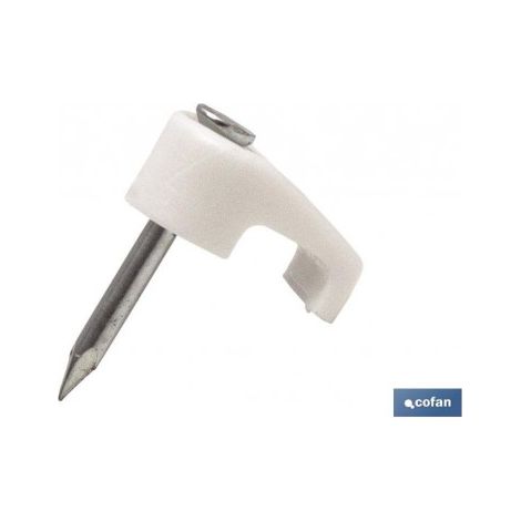 Bl 8 uds grapa plÁstico plano 7,3x4,1mm