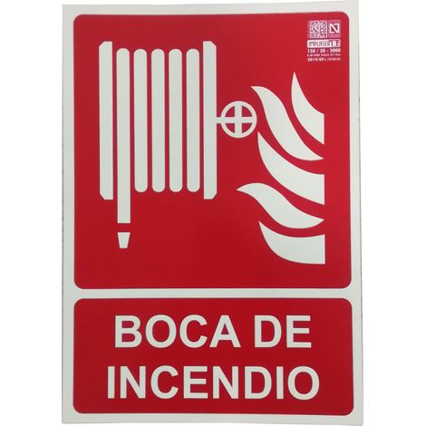 Placa de señalización BIE Manguera