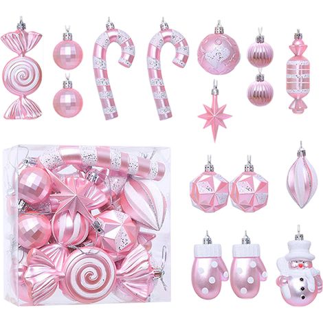 Lot de 16 boules de Noël décoratives pour sapin de Noël (1/5)