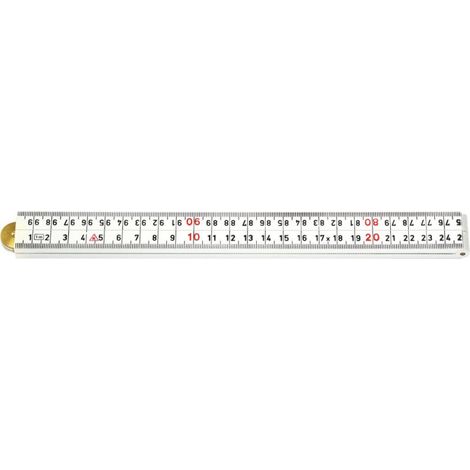 Medidor de plástico plegable1mx13mm blanco 4maillons hultafors (1/5)