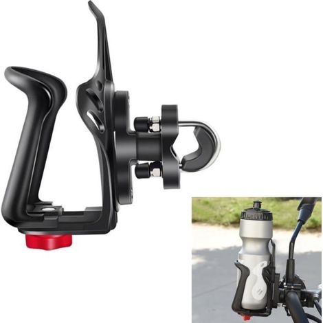 BelleRise - Porte-bouteille pour vélo, porte-gobelet de moto, 55 à 78 mm, taille réglable, pour vélo, scooter, vélo électrique (1/5)