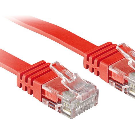 Lindy 0.3m Cat.6 cable de red Rojo 0,3 m Cat6