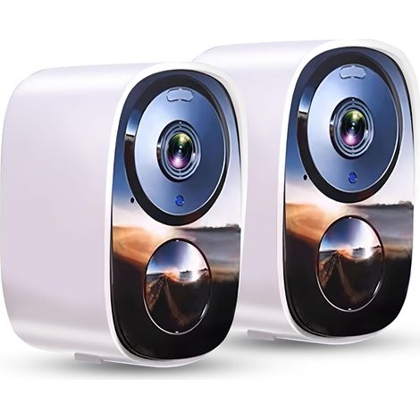 Caméra Surveillance Extérieur Sans Fil à Batterie, Double Bande Wi-Fi 2.4G/5GHz, Audio Bidirectionnel,Détection de Mouvement, Vision Nocturne en Couleur, IP66 (1/5)