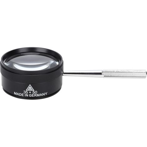Loupe de poche portable 35X 50 mm avec poignée pour l'identification et la lecture de bijoux (1/5)