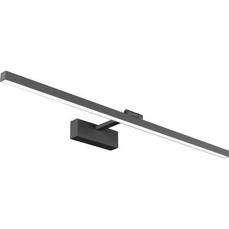 LED Bathroom Mirror Light IP44 16W 1170lm Cabinet Lamp Modern Indoor Wall Light Fixture 4000K for Mirror Cabinet Table Toilet Furniture, Black (1/5)