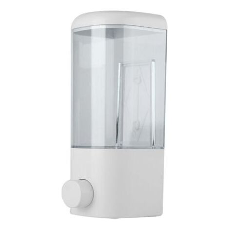 Distributeur manuel de Lessive Liquide Mural, 500ml Distributeur Savon Noir Distributeur Produit Vaisselle pour Douche Salle de Bain Cuisine Shampoing (1/5)