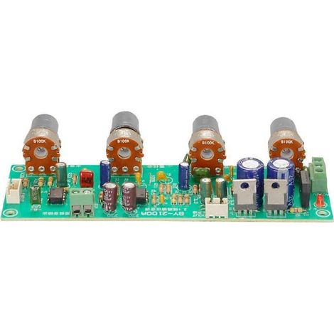 Carte de préamplification, tuner et amplificateur de puissance HiFi BY-2100 pour système home cinéma 2.1 canaux à monter soi-même.