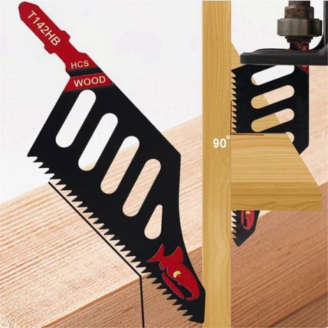 Lame De Scie Sauteuse - T142HB - Emmanchement En T - Pour Bois Aluminium Contreplaqué Panneaux De Fibres - Lot De 10 (1/5)