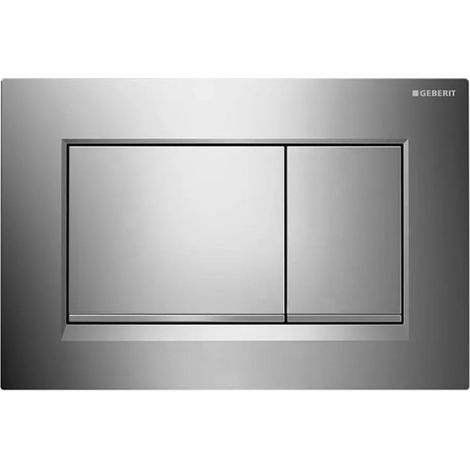 Geberit placca di comando Sigma 30 doppio tasto cromata/satinata (1/2)