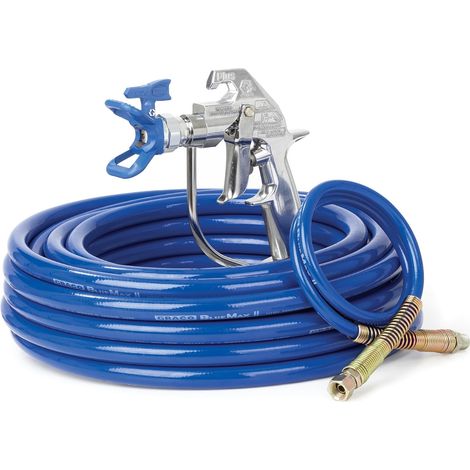 GRACO STANOWSIKO MALARSKIE PISTOLET SILVER PLUS + WĄŻ BLUEMAX II 15m + KOŃCÓWKA BICZOWA 0,9m