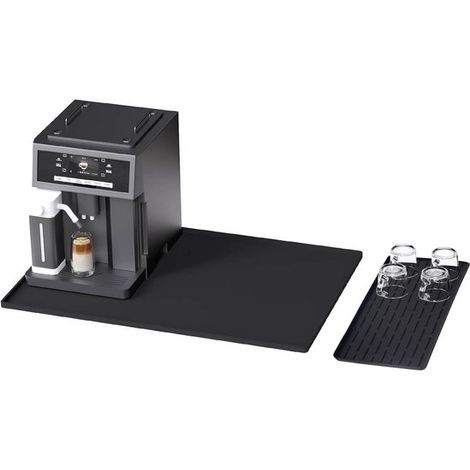 Tappetino in silicone per macchina da caffè, set di tappetini per macchina da caffè, tappetino in silicone, tappetino protettivo per macchine da caffè, protezione dalla pressione, 61 x 41 cm, resisten (1/5)