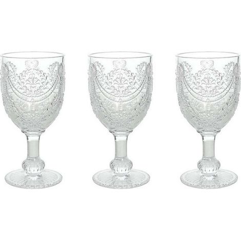 Set 3 Calici Savoia eleganti in vetro trapsarente 320 cc (1/2)