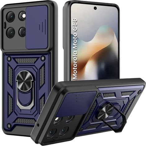 Funda protectora para Motorola Moto G56 5G, CamShield Slide, azul (1/5)