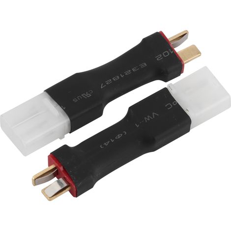 Adaptateur de batterie Tamiya femelle vers connecteur T‑Plug mâle pour voiture télécommandée (1/5)
