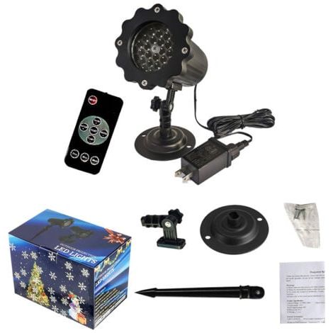 Projecteur LED extérieur de Noël, projecteur étanche avec télécommande, projecteur de décoration de Noël et d'Halloween pour fête intérieure (1/5)