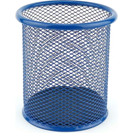 Porte-stylo en métal Porte-stylo en métal rond Porte-stylo en maille 910cm Bleu foncé (1/4)