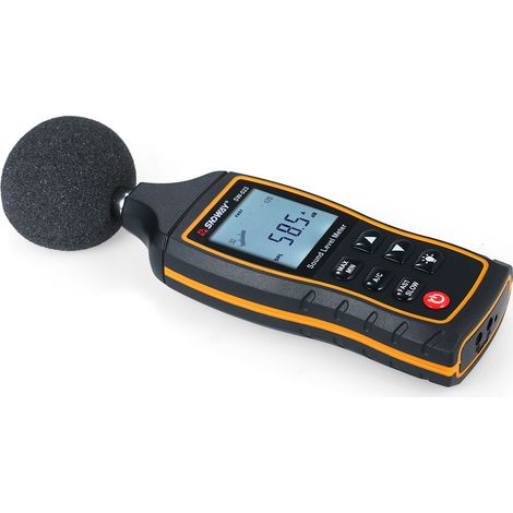 SNDWAY High Accuracy LCD Digital Noisemeter Sound Level Meter 30-130dB Noise Volume Measuring Instrument Decibel Monitoring Tester with A and C Frequency Weighting for Sound Level Testing