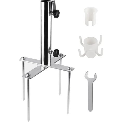Sonnenschirmständer für Sonnenschirme mit einem Durchmesser von ca. 29–41 mm, abnehmbare und verstellbare Halterung, ideal für Strand, Angeln, Garten und Meer.