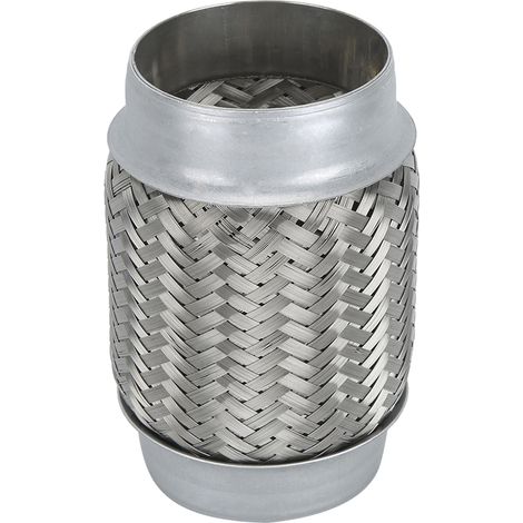 Tuyau d'échappement flexible en acier tressé double, 3x6 pouces, accessoire automobile (1/3)