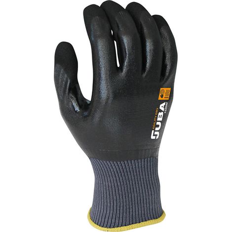 Nylon/Nitril-Arbeitshandschuh Schwarz Größe 6 JUBA