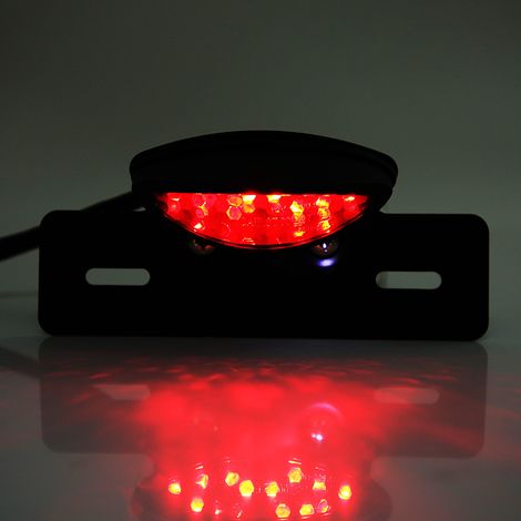 Getönte LED-Rückleuchten und Kennzeichenbeleuchtung für Cafe-Racer-Motorräder (1/5)