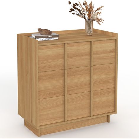 Cassettone ROSIE a 3 cassetti da 80 cm dal design minimalista in faggio