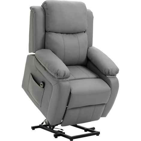 Fauteuil releveur de relaxation MELUSINE gris (1/5)