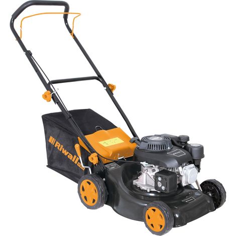Cortacésped de empuje con motor OHV de 132 cc – ancho de corte de 40 cm, altura ajustable de 25 a 75 mm, recolector de césped de 45 L – Dunsch