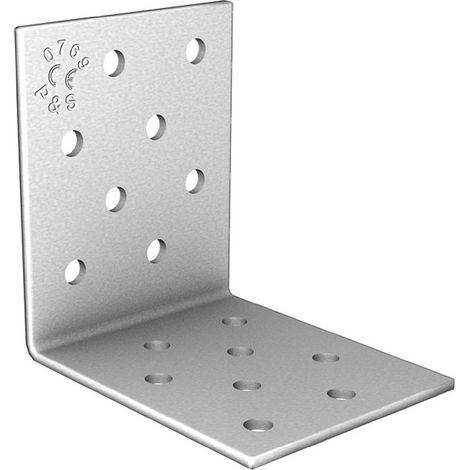 Stahl-Montagewinkel 60x60x60mm, Dicke 2,5mm, perforiert 63166025 x1 Stück. (1/2)
