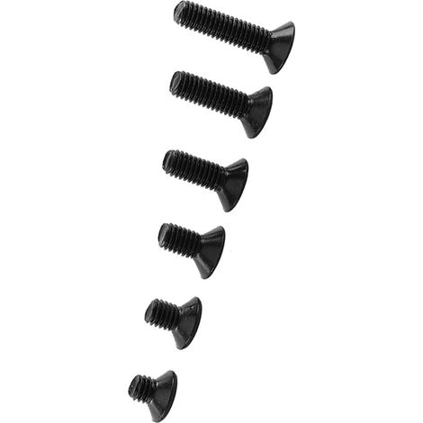 Kit de 300 vis, boulons, écrous et rondelles à tête hexagonale creuse en acier allié noir M3 (1/5)
