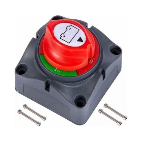 FENOPLASTICACoupe Circuit de Batterie 12V - 48V Interrupteur Isolateur de Batterie, Interrupteur de Déconnexion de Batterie étanche 275A Commutateur d'Isolateur de Batterie pour Voitures, Bateaux,Véhi (1/5)