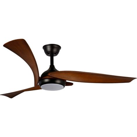 Enna LED-Deckenventilator Schwarz 24W 2400Lm CCT Dim