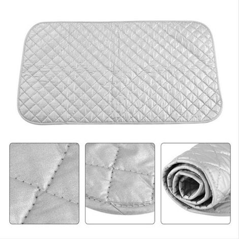 Tapis/planche à repasser portable, épais et de quality supérieure, résistant aux high temperatures, antidérapant, en pure cotton, with aimant, 45 x 85 cm (1/4)