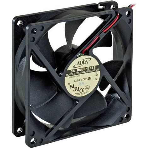 ADDA AD0924MB-A71GL(NEUM) Ventilateur axial 24 V/DC 78.4 m³/h (L x l x H) 92 x 92 x 25 mm