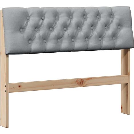 Maison Exclusive - Gepolstertes Kopfteil Hellgrau 100 cm Massives