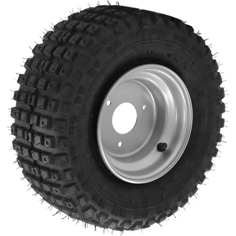 Pneu 16x8-7 avec moyeu anti-vibration, caoutchouc universel antidérapant pour quad UTV tondeuse à gazon, réduit bruit et secousses (1/5)