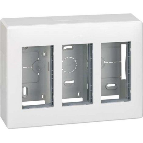 3 Module White Surface Box SIMON 51000003-030