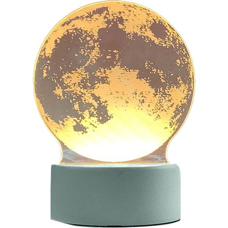 Veilleuse 3D créative, lampe de table LED compacte et originale (Style 4)