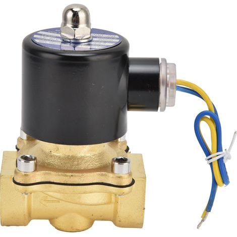 Elektrisches Magnetventil aus Messing, normalerweise geschlossen, 2W-200-20 G3/4 Zoll, für Wasser, Luft und Gas, 110 V Wechselstrom (1/5)