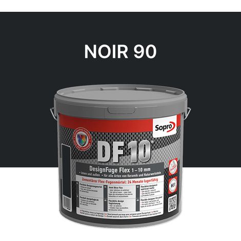 Joint carrelage salle de bains - 1 à 10 mm - Noir 90 - Sopro DF 10 - 5 kg